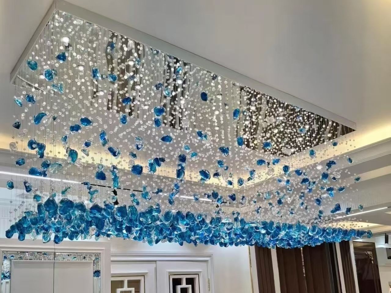 🌊 深海秘境艺术吊灯：把整片蔚蓝搬进你的生活